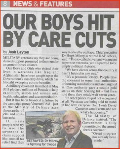 The People - 'Our boys hit by care cuts'