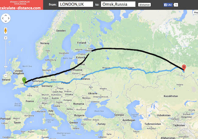 OMSK to London